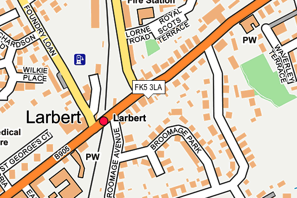 FK5 3LA map - OS OpenMap – Local (Ordnance Survey)