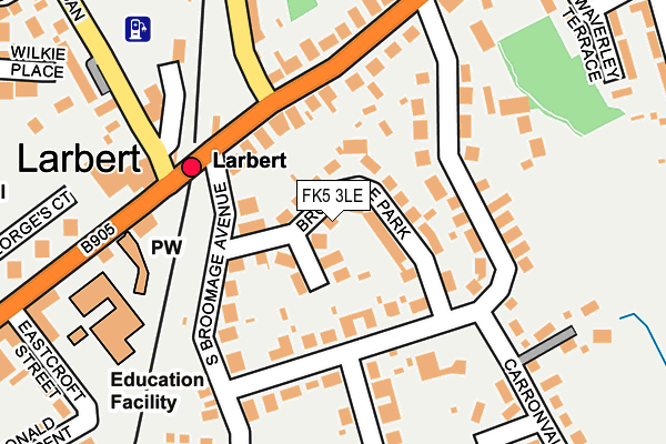 FK5 3LE map - OS OpenMap – Local (Ordnance Survey)