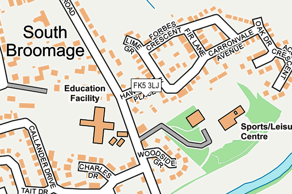 FK5 3LJ map - OS OpenMap – Local (Ordnance Survey)