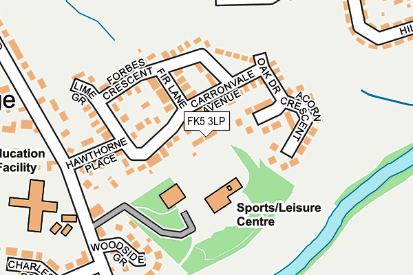 FK5 3LP map - OS OpenMap – Local (Ordnance Survey)