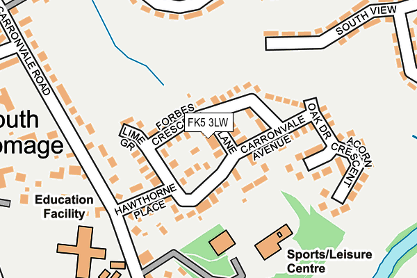 FK5 3LW map - OS OpenMap – Local (Ordnance Survey)