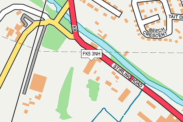 FK5 3NH map - OS OpenMap – Local (Ordnance Survey)