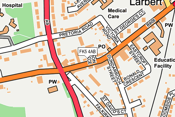 FK5 4AB map - OS OpenMap – Local (Ordnance Survey)