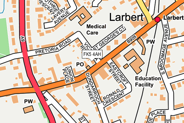 FK5 4AH map - OS OpenMap – Local (Ordnance Survey)