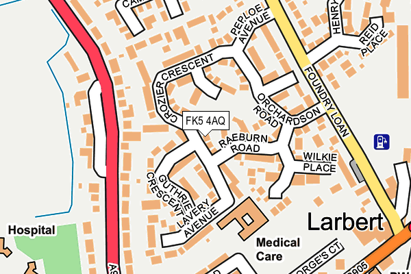 FK5 4AQ map - OS OpenMap – Local (Ordnance Survey)