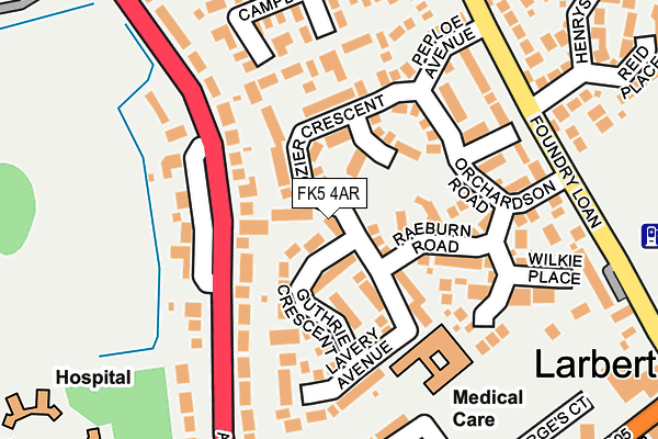 FK5 4AR map - OS OpenMap – Local (Ordnance Survey)