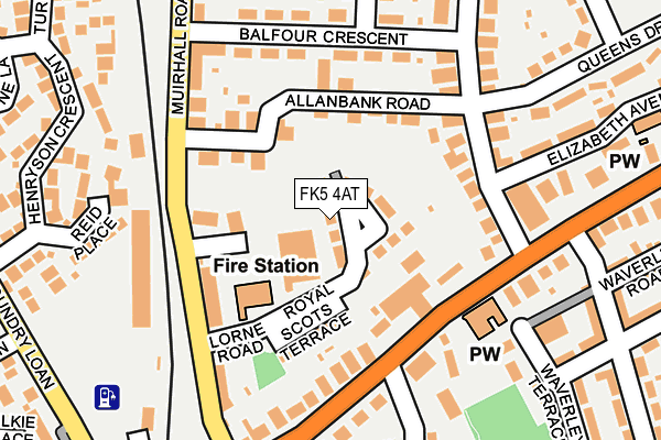 FK5 4AT map - OS OpenMap – Local (Ordnance Survey)