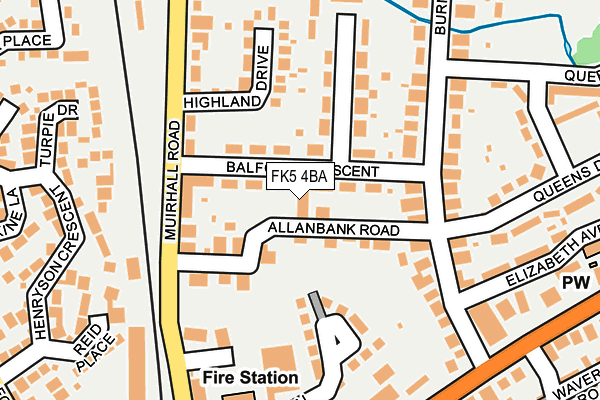 FK5 4BA map - OS OpenMap – Local (Ordnance Survey)