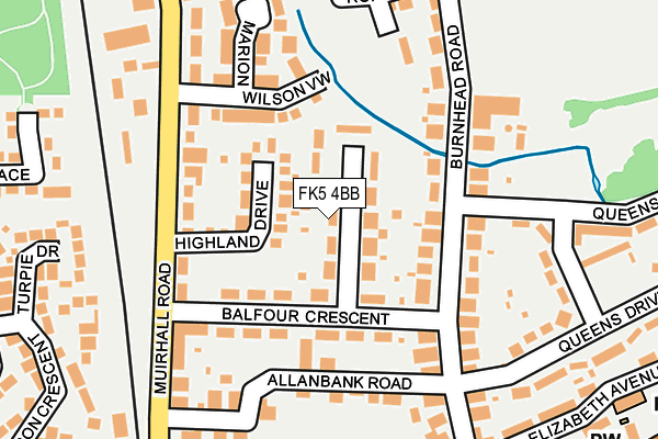 FK5 4BB map - OS OpenMap – Local (Ordnance Survey)