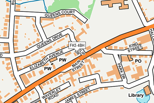 FK5 4BH map - OS OpenMap – Local (Ordnance Survey)