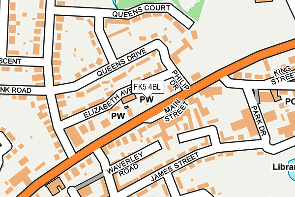 FK5 4BL map - OS OpenMap – Local (Ordnance Survey)