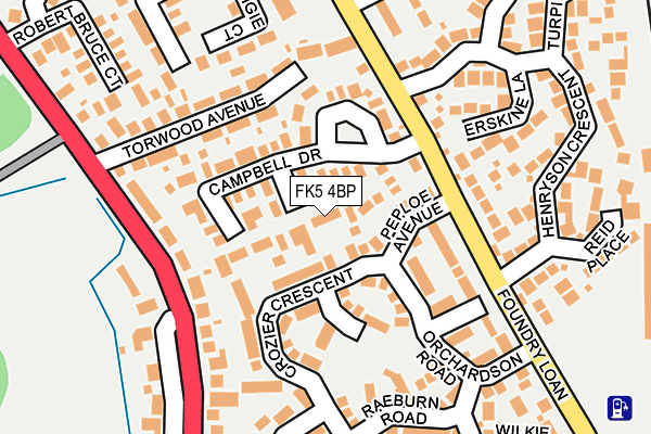 FK5 4BP map - OS OpenMap – Local (Ordnance Survey)