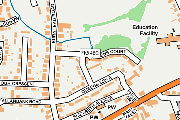 FK5 4BQ map - OS OpenMap – Local (Ordnance Survey)