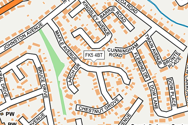 FK5 4BT map - OS OpenMap – Local (Ordnance Survey)