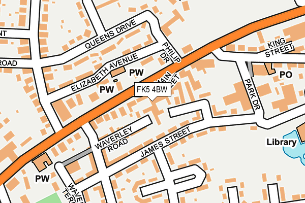 FK5 4BW map - OS OpenMap – Local (Ordnance Survey)