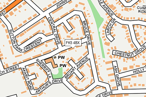 FK5 4BX map - OS OpenMap – Local (Ordnance Survey)