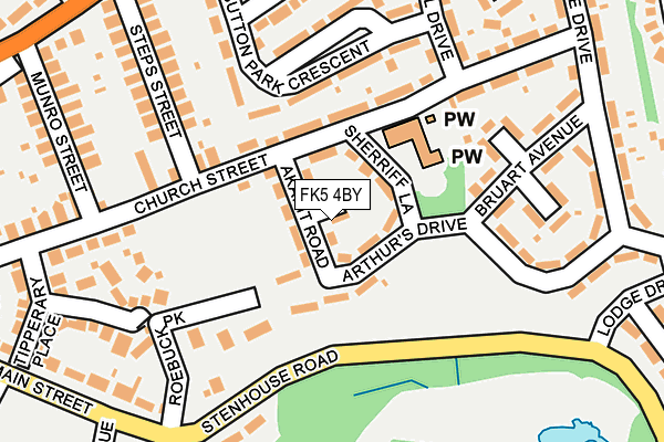 FK5 4BY map - OS OpenMap – Local (Ordnance Survey)