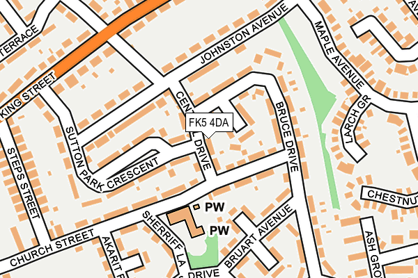 FK5 4DA map - OS OpenMap – Local (Ordnance Survey)