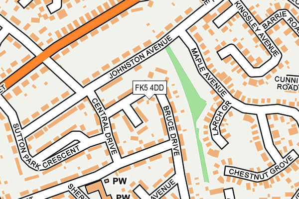 FK5 4DD map - OS OpenMap – Local (Ordnance Survey)