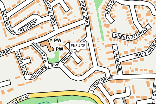 FK5 4DF map - OS OpenMap – Local (Ordnance Survey)