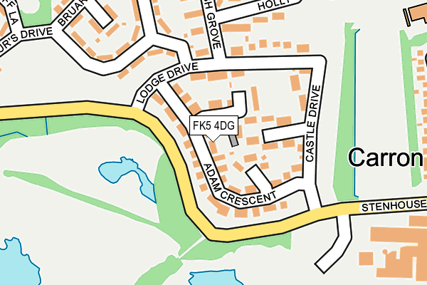 FK5 4DG map - OS OpenMap – Local (Ordnance Survey)