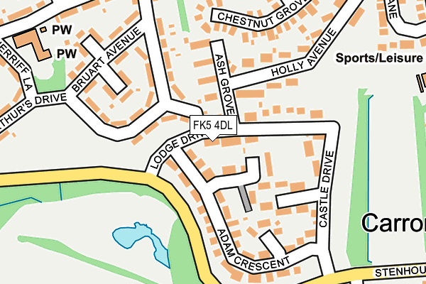 FK5 4DL map - OS OpenMap – Local (Ordnance Survey)