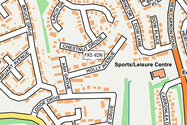 FK5 4DN map - OS OpenMap – Local (Ordnance Survey)