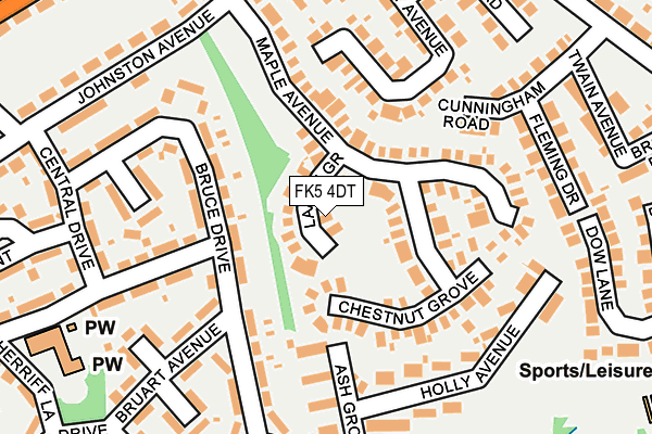 FK5 4DT map - OS OpenMap – Local (Ordnance Survey)