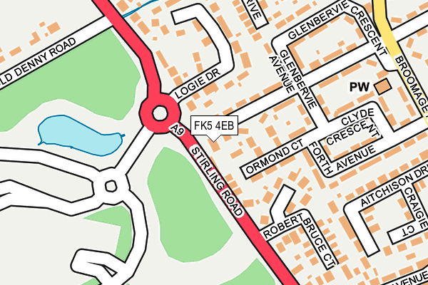 FK5 4EB map - OS OpenMap – Local (Ordnance Survey)