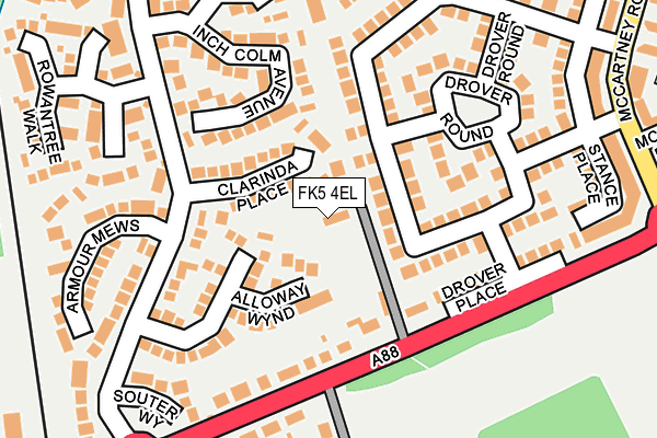 FK5 4EL map - OS OpenMap – Local (Ordnance Survey)