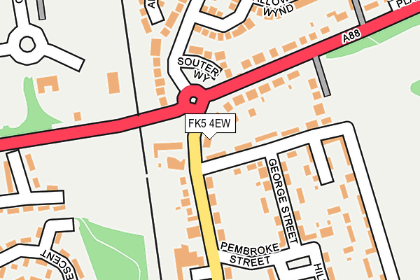FK5 4EW map - OS OpenMap – Local (Ordnance Survey)