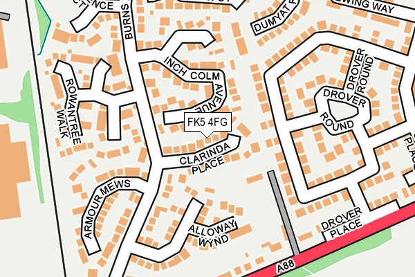 FK5 4FG map - OS OpenMap – Local (Ordnance Survey)