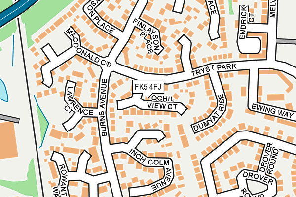 FK5 4FJ map - OS OpenMap – Local (Ordnance Survey)