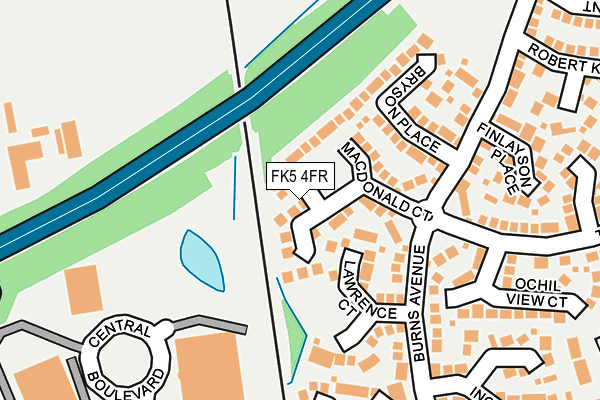 FK5 4FR map - OS OpenMap – Local (Ordnance Survey)