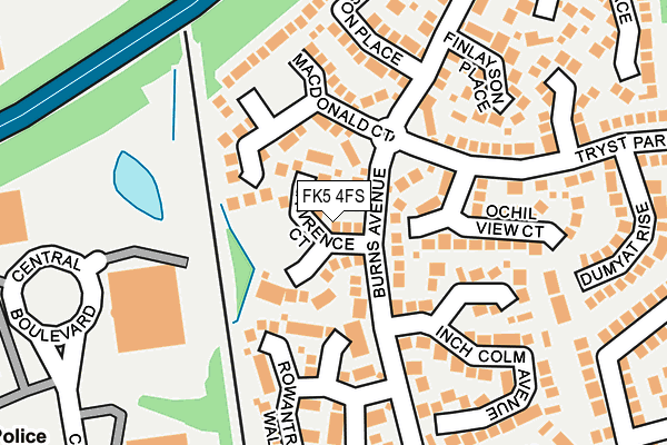 FK5 4FS map - OS OpenMap – Local (Ordnance Survey)
