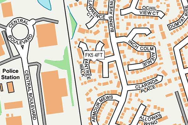 FK5 4FT map - OS OpenMap – Local (Ordnance Survey)