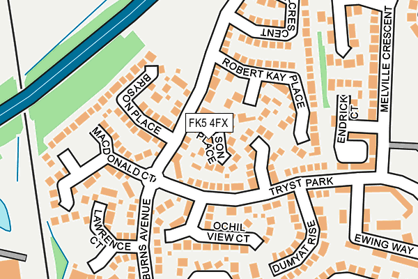 FK5 4FX map - OS OpenMap – Local (Ordnance Survey)