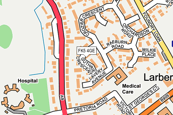 FK5 4GE map - OS OpenMap – Local (Ordnance Survey)