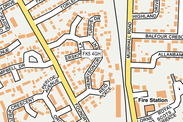 FK5 4GH map - OS OpenMap – Local (Ordnance Survey)