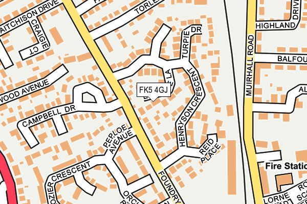 FK5 4GJ map - OS OpenMap – Local (Ordnance Survey)