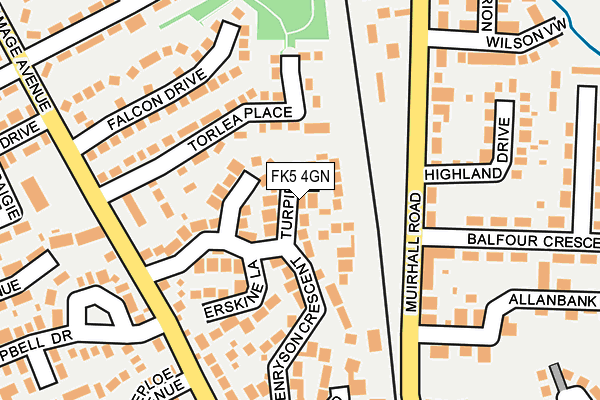 FK5 4GN map - OS OpenMap – Local (Ordnance Survey)