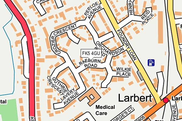 FK5 4GU map - OS OpenMap – Local (Ordnance Survey)