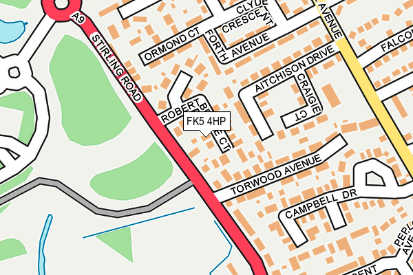FK5 4HP map - OS OpenMap – Local (Ordnance Survey)
