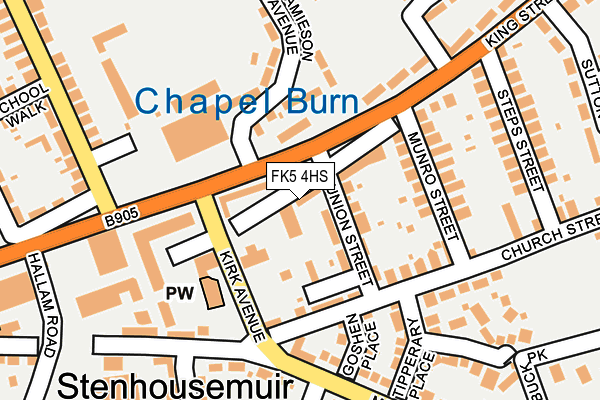 FK5 4HS map - OS OpenMap – Local (Ordnance Survey)