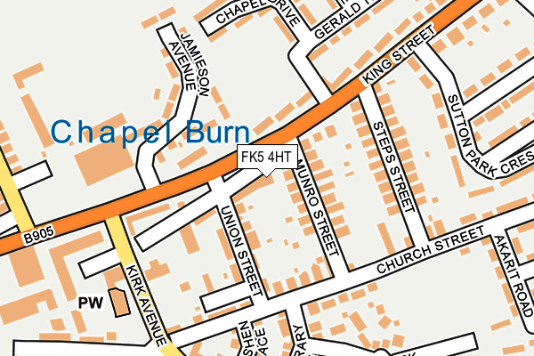 FK5 4HT map - OS OpenMap – Local (Ordnance Survey)