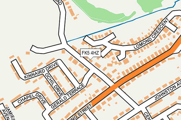 FK5 4HZ map - OS OpenMap – Local (Ordnance Survey)