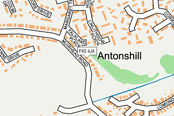 FK5 4JA map - OS OpenMap – Local (Ordnance Survey)