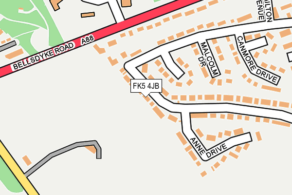 FK5 4JB map - OS OpenMap – Local (Ordnance Survey)