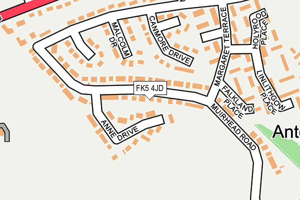 FK5 4JD map - OS OpenMap – Local (Ordnance Survey)