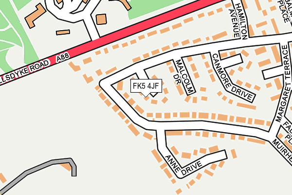 FK5 4JF map - OS OpenMap – Local (Ordnance Survey)